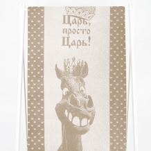 6с102.511ж2 Конь-царь(лен3) Полотенце махровое 67х150см