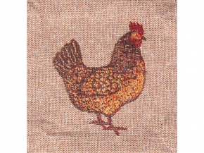 19С43-ШР/ст. Салфетка декоративная 18*18 "Ферма-8" цв. 1 рис. 433