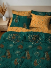 Бязь набивная 120 Миледи люкс рис. 70994/1 Дивный лес, 220см