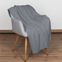 20с30-ШР/у./л.с.уп. 210*200  плед "Рубчик" цв 106 серый