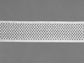 46мм. 60835/46 ТЕСЬМА ВЯЗАНАЯ ОТДЕЛОЧНАЯ белый*003, 46мм (рул.50м)