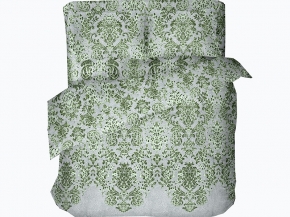 41261-БЧ Павлинка комплект евро "Лакшери" рис. 5165-02 зеленый
