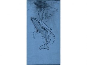 6с102.413ж1 Навстречу свету (темно-синий6) Полотенце махровое 81х160см