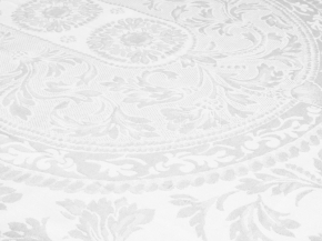 01с58 ЯК  Скатерть  170*250  "Овальная"  цв.белый