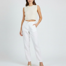 24С30-ШР/039/у 101/1 Брюки женские,  белый