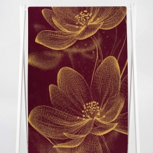 6с102.411ж1 Танец вдвоем(кр.дерево1) Полотенце махровое 67х150см