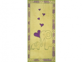 6с102.411ж1 Рядом с мамой(3-сирень4) Полотенце махровое 67х150см