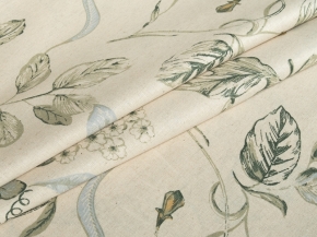 3912-БЧ (1535) Ткань хлопко-льняная для постельного белья наб. рис. 5842-03 Цветение, 220см
