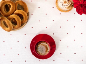 Рогожка набивная Вышивка русская рис. 13502/1, 150см