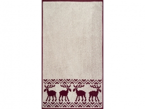 6с103.412ж1 Оленики (кр.дерево1) Полотенце махровое 50х90см