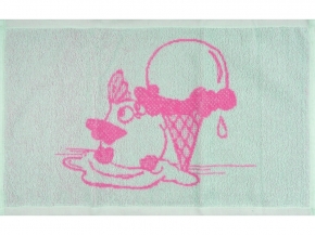 1с105.413ж1 Морожко (розовый10) Полотенце махровое 50х30 см