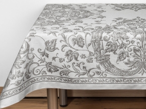 07С-36ЯК Скатерть 140*220 "Шитье" цв. серый