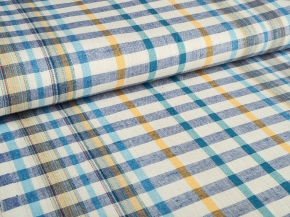 Холст п/лен полотенечный клетка арт.8-25 вид 4 ширина 50см, лен-50%, хлопок-50%