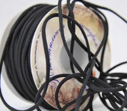 4мм. 1С36-Г50 (рис.6378) ШНУР ОБУВНОЙ черный 4мм (рул.200м)