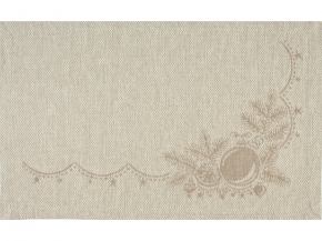 25С118-ШР Салфетка декоративная 30*50 "НГ Снегири" цв. 2 рис. 312 серый