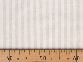 Ткань полульняная арт. ЛС(1*1)_80/20_150/150 полоска натуральная (1*1), 150см