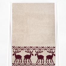 6с102.411ж1 Оленики(кр.дерево1) Полотенце махровое 67х150см