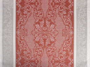 Холст полотенечный арт.111395 п/л пестр. жакк. рис. 1*2013/3 Италия серый/бордо, 50см