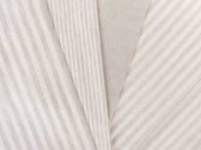 Ткань полульняная арт. ЛСП(0,5*0,5)_80/20_220/120 полоска натуральная (0,5*0,5), 220см