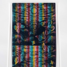 6с102.411ж1 Лунная дорожка (т.радужка) Полотенце махровое 67х150см