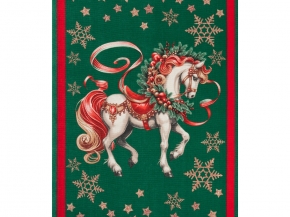 Вафельное полотно набивное арт 60 рис 29403/1 Сказочный конь, 50см