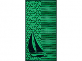 6с102.413ж1 Шхуна (темно-синий7) Полотенце махровое 81х160см