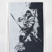 6с102.411ж1 Мечник(антрацит) Полотенце махровое 67х150см