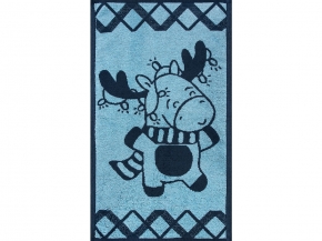 6с104.411ж1 Оленик светит(джинс) Полотенце махровое 67х40см