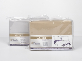 3969-БЧ Простыня на резинке сатин 220*200*25 рис. 16-5907 цв. зеленый