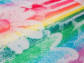 6с103.412ж1 Ромашковый букет (св.радужка) Полотенце махровое 50х90см