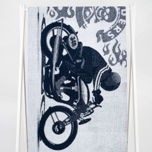 6с102.411ж1 Мото 2 (т.синий) Полотенце махровое 67х150см