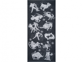 6с102.411ж1 Знаки зодиака (графит) Полотенце махровое 67х150см