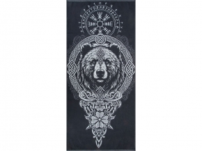 6с102.411ж1 Тотем МЕДВЕДЬ(антрацит) Полотенце махровое 67х150см