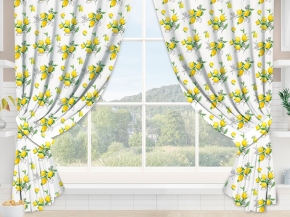 Рогожка набивная Лимоны   рис.13485/1, 150см