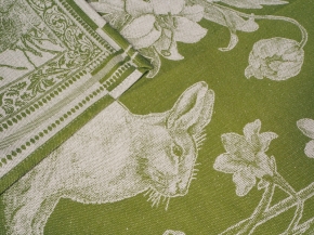 01с-78ЯК  50*76  Полотенце "Пасхальный кролик" цв. зеленый