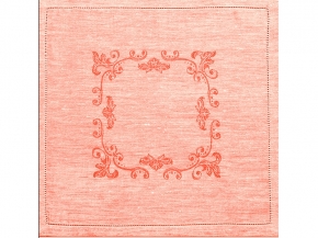 12С437-ШР 45*45 Салфетка "Каприз" цв. 8 коралл рис. 725