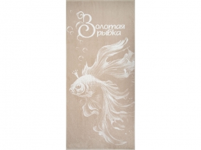 6с102.511ж2 Золотая рыбка(лен3) Полотенце махровое 67х150см