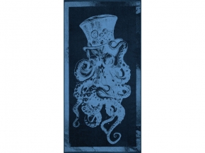 6с102.413ж1 Хозяин моря (темно-синий6) Полотенце махровое 81х160см