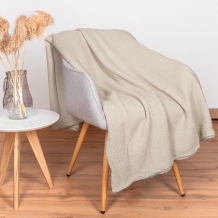 4646 Плед  220*155 цв. бежевый