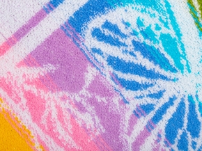 6с102.411ж1 Бабочки (белая радужка) Полотенце махровое 67х150см