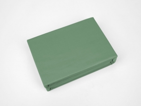 3969-БЧ Простыня на резинке сатин 220*200*25 рис. 16-5907 цв. зеленый