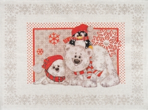 20С189-ШР+К/пр/фкор Комплект полотенец из 3 шт 46*60 "Север-3" рис. 338