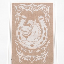 6с102.511ж2 Подкова (лен3) Полотенце махровое 67х150см