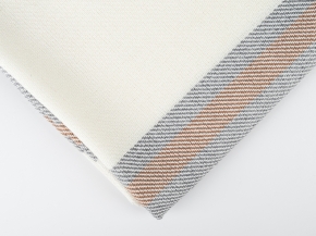 26СП193С-ДЯ Плед п/ш декоративный в/рул 150*220 "Полоса" цв.кор. бел. гол (6-6)