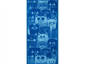 6с104.413ж1 Мир котов (яр.морской) Полотенце махровое 81х40см