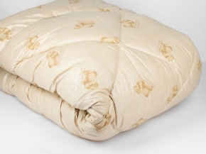 Одеяло овечья шерсть 800 гр.1,5 сп.  140*205