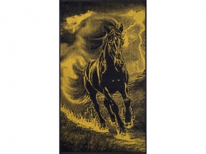 6с103.412ж1 Огненная лошадь(т.желтый) Полотенце махровое 50х90см