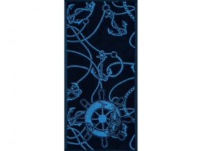 6с104.413ж1 Якорные цепи (темно-синий6) Полотенце махровое 81х40см