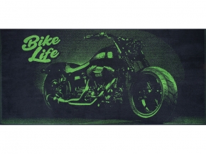 6с102.411ж1 Bike Life (т.серый) Полотенце махровое 67х150см