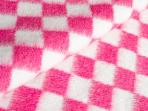 Одеяло байковое ОБ-200  140*205  клетка цв. розовый